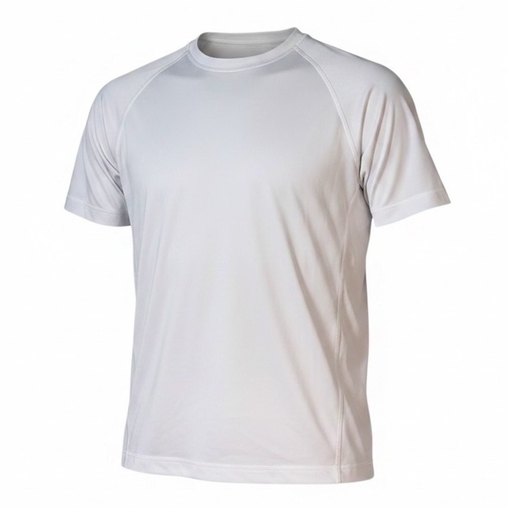 Lands' End Men's Small White UPF 50+ Performance Short Sleeve Active Shirt